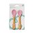 Kit de Talheres Infantil Bambu e Silicone Petit Piá Rosa - Imagem 5