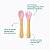 Kit de Talheres Infantil Bambu e Silicone Petit Piá Rosa - Imagem 3