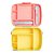 Lancheira Com Talheres Bento Box Munchkin Amarela Clara - Imagem 6