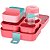 Lancheira Thermos Bento Box Kids 8 Peças Rosa - Imagem 2