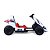 Mini Kart Elétrico Com Controle Infantil Bandeirante Branco - Imagem 2