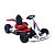Mini Kart Elétrico Com Controle Infantil Bandeirante Branco - Imagem 1