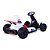 Mini Kart Elétrico Com Controle Infantil Bandeirante Branco - Imagem 3