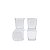Potes de Vidro Para Armazenamento de Leite e Papinha Petit Piá Branco 150ML - Imagem 3