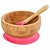 Tigela de Bambu com Ventosa Turminha Guará Rosa - Imagem 1