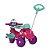 Triciclo Infantil Bandeirante Velobaby Passeio e Pedal Rosa - Imagem 2