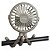 Ventilador Portátil Multiuso Para Bebê Clingo Cinza - Imagem 3