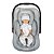 Ninho D'Bella For Baby - Almofada Redutora de Lycra Cinza - Imagem 1