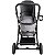 Carrinho De Bebê Para Gêmeos Kiddo Pair Melange Cinza - Imagem 15