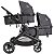 Carrinho De Bebê Para Gêmeos Kiddo Pair Melange Grafite - Imagem 12