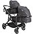 Carrinho De Bebê Para Gêmeos Kiddo Pair Melange Grafite - Imagem 11