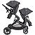 Carrinho De Bebê Para Gêmeos Kiddo Pair Melange Grafite - Imagem 5
