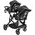 Carrinho De Bebê Para Gêmeos Kiddo Pair Melange Grafite - Imagem 8