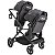 Carrinho De Bebê Para Gêmeos Kiddo Pair Melange Grafite - Imagem 6
