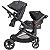 Carrinho De Bebê Para Gêmeos Kiddo Pair Melange Grafite - Imagem 14