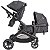 Carrinho De Bebê Para Gêmeos Kiddo Pair Melange Grafite - Imagem 10