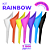 KIT RAINBOW : 7 Pipizitos Funis Urinários Reutilizáveis (1 de cada cor) - Imagem 1
