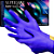 Luva "M" Azul Cobalto Nitrílica Sonic Powder Free Supermax Caixa com 100 Unidades - Imagem 1