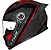 Capacete Ls2 Ff358 S Striker Titanium / Red - Imagem 1