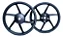 Par Roda Liga 6 Palitos Titan Fan Cg 125cc 2009-2018 Tambor - Imagem 1