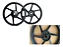 Par Roda Liga 6 Palitos Titan Fan Cg 125cc 2009-2018 Tambor - Imagem 2