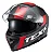 Capacete Texx Kaiman Track Vermelho Cinza Fosco C/ Óculos - Imagem 1