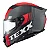 Capacete Texx Kaiman Track Vermelho Cinza Fosco C/ Óculos - Imagem 2