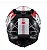 Capacete Texx Kaiman C/ Óculos Vector Preto Vermelho Branco - Imagem 3