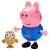 Boneco Peppa Pig Amigos e Pets - George Pig e Coruja | Sunny - Imagem 1