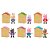 Kit com 6 Figuras Casas de Surpresas Peppa Pig | Sunny - Imagem 2