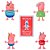 Playset Peppa Pig - Peppa e Família Beach Day (13 peças) | Jazwares - Imagem 4
