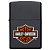Isqueiro Zippo 218HD-H252 Classic Logo Harley-Davidson® Preto - Imagem 2