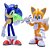 Bonecos Sonic the Hedgehog - Sonic e Tails 10 cm | Just Toys - Imagem 1