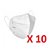 Kit 10 Mascara Máscara KN95 Proteção 5 camadas de proteção Respiratória - Imagem 1