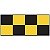 Fita de Advertência Laminada Xadrez Amarelo e Preto | 5cm x 16,4m - Imagem 1