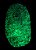 Pó fluorescente para impressão digital GREENescent  sirchie 5 gramas - Imagem 1