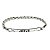 Bracelete Trançado com Inscrição Jesus em Metal - Inox - Imagem 1