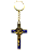 Chaveiro de Cruz Dourado com Resina - Imagem 1