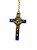Chaveiro de Cruz Dourado com Resina - Imagem 2