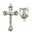 Kit crucifixo e entremeio prata Ns Aparecida - Imagem 1