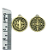 Medalha de São Bento, ouro velho, 2 unidades - Imagem 1