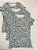 Blusa Canelada Estampada - Verde - Imagem 1