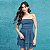 Vestido Cindy GGT Brilho Azul - Imagem 1