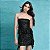 Vestido Babado Paetê Preto - Imagem 3