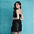 Vestido Babado Paetê Preto - Imagem 4