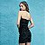Vestido Veludo Paetê Preto - Imagem 2