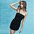 Vestido Veludo Paetê Preto - Imagem 1