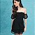 Vestido Tule Bordado Preto - Imagem 1