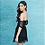 Vestido Tule Bordado Preto - Imagem 2