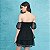 Vestido Tule Bordado Preto - Imagem 3